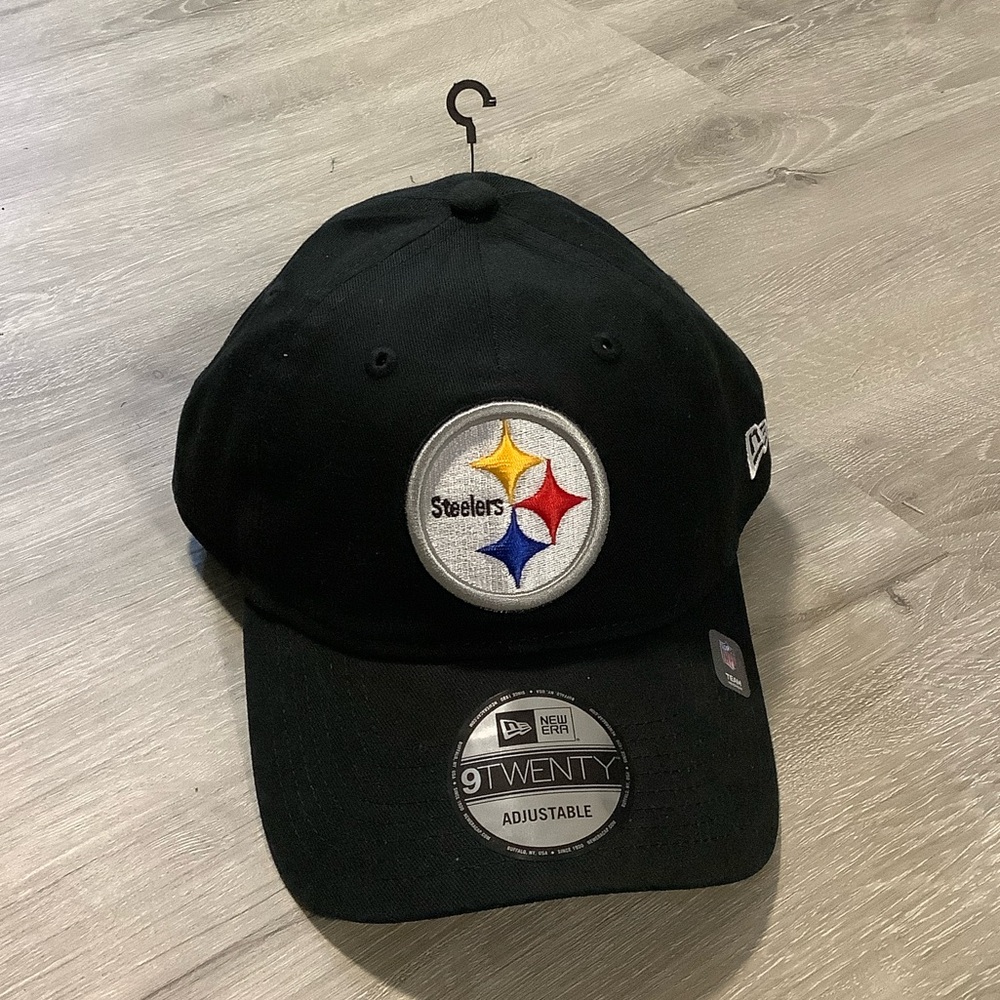 Black Pittsburgh Steelers New Era embroidered baseball cap nwt
